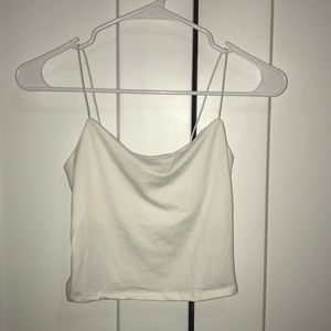 White crop cami